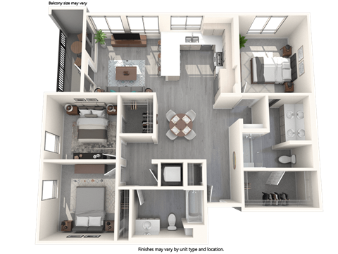 Vive Luxe Apartments C1 Floor Plan